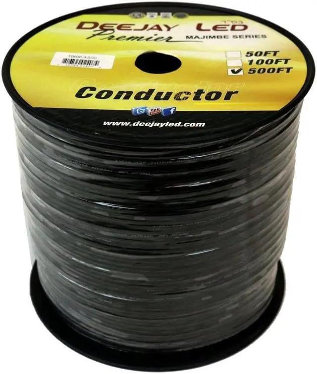 Alt view image 2 of 3 - Deejay LED TBHRCA500 500 ft. of Raw Twisted Pair RCA Signal Cable