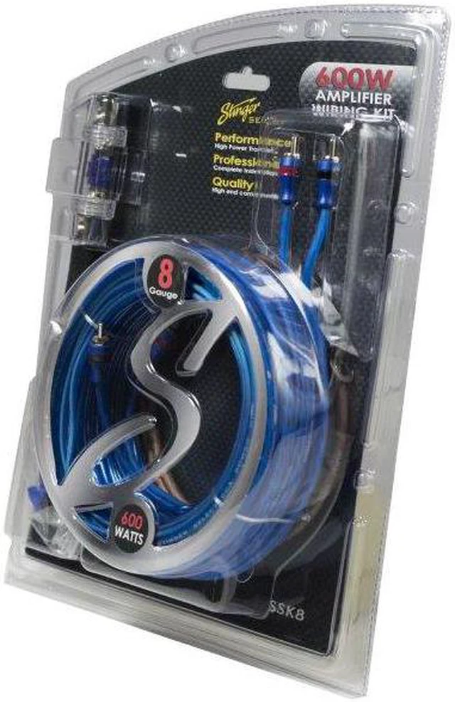 Alt view image 4 of 9 - Stinger SSK8 8 Gauge Select Wiring Kit with Ultraflexible Copper-Clad Aluminum Cables
