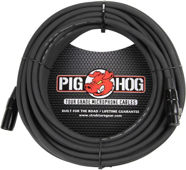 Alt view image 6 of 9 - Pig Hog 50' 8mm XLR Microphone Cable #PHM50