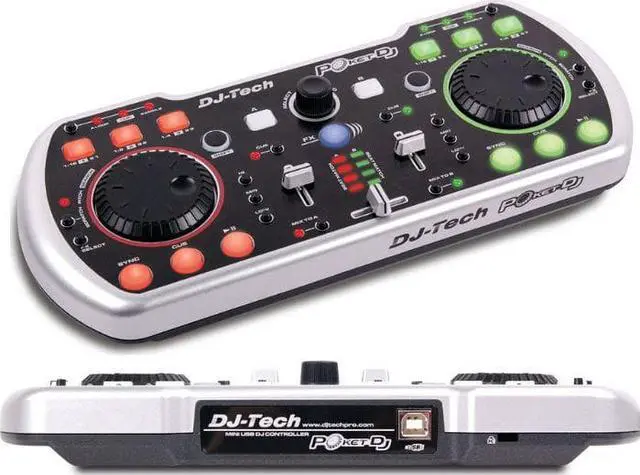 Alt view image 5 of 9 - DJ Tech Poket DJ Duo USB DJ Software Controller with Integrated Soundcard