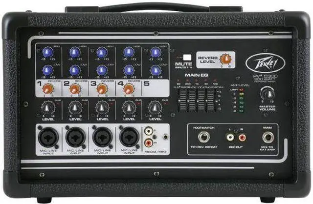 Alt view image 8 of 20 - All-in-one powered mixer providing up to four combination XLR & 1/4-in inputs using premium mic prea