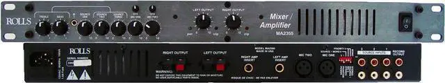 Alt view image 3 of 5 - Rolls MA2355 35W Mixer/Amplifier for Paging and Background Music