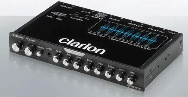 Alt view image 5 of 13 - Clarion EQS755 7-band Graphic Equalizer