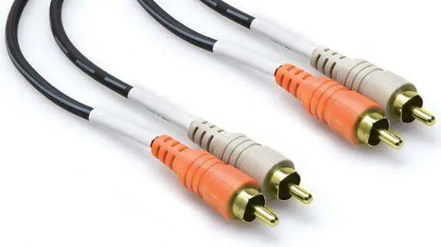 Alt view image 3 of 8 - HOSA GOLD-PLATED DUAL RCA - DUAL RCA, 1m (3.3 ft.) MOLDED-SHELL