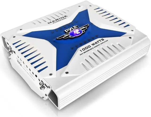 Alt view image 3 of 15 - Pyle PLMRA420 4 Channel 1000 Watt Waterproof Marine Bridgeable Mosfet Amplifier
