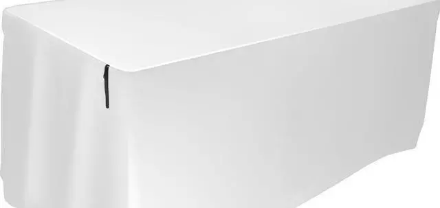Alt view image 3 of 4 - Ultimate Support Systems - USDJ-6TCW - 6ft Foot Table Cover (White)