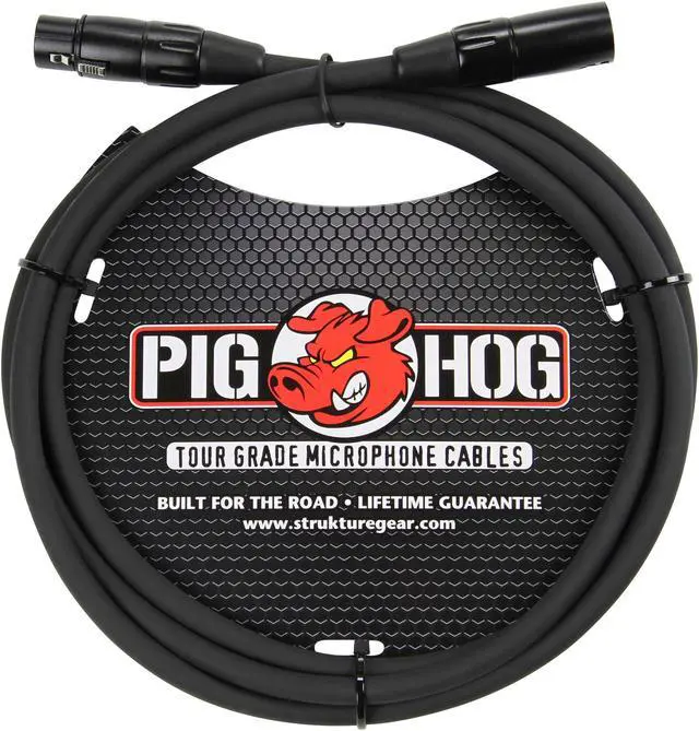 Alt view image 5 of 12 - Pig Hog 6' 8mm XLR Microphone Cable - 3 Pin XLR Male to 3 Pin XLR Female