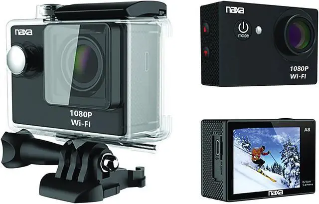 Alt view image 3 of 7 - NAXA NDC-407 Waterproof HD Action Camera