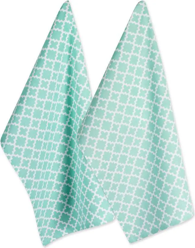 Main image of DII Aqua Lattice Dishtowel (Set of 2)