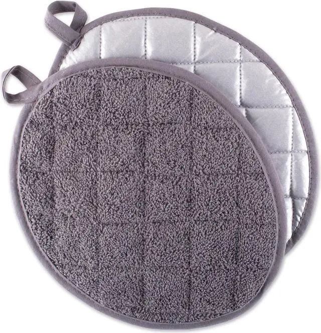 Main image of DII Gray Oval Potholder (Set of 2)