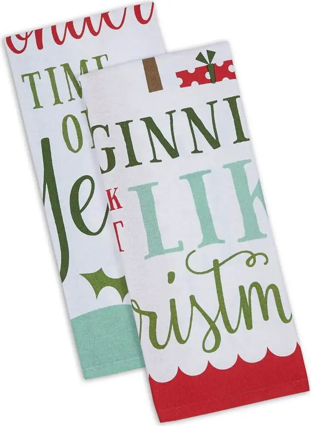 Main image of DII Assorted Holiday Fun Printed Dishtowel (Set of 2)