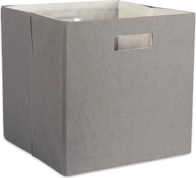Main image of DII Polyester Cube Solid Gray Square