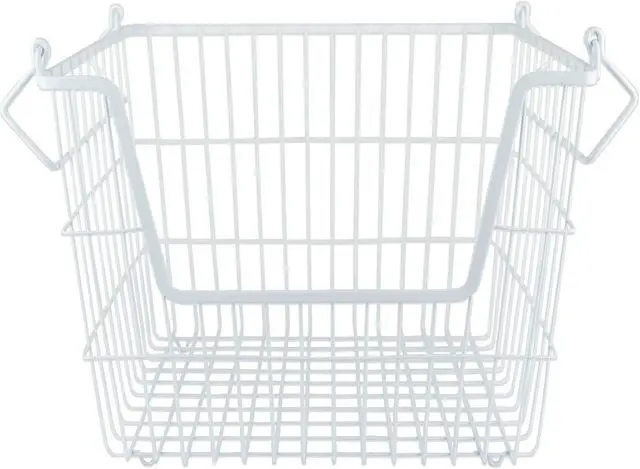 Main image of DII Metal Basket White Rectangle Large
