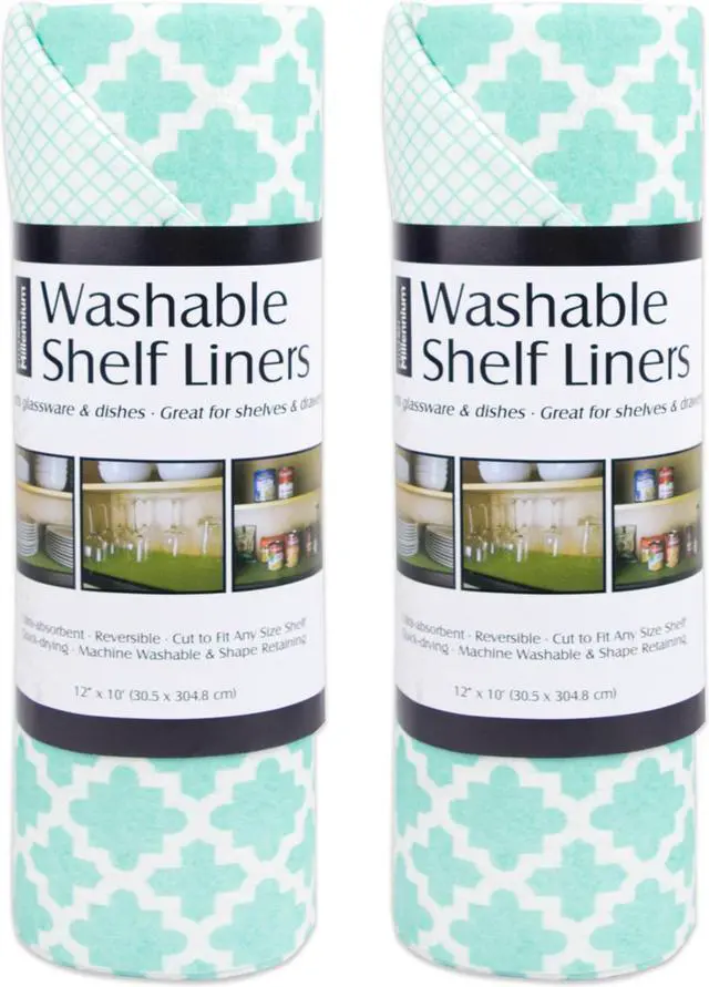 Main image of DII Aqua Lattice Shelf Liner (Set of 2)