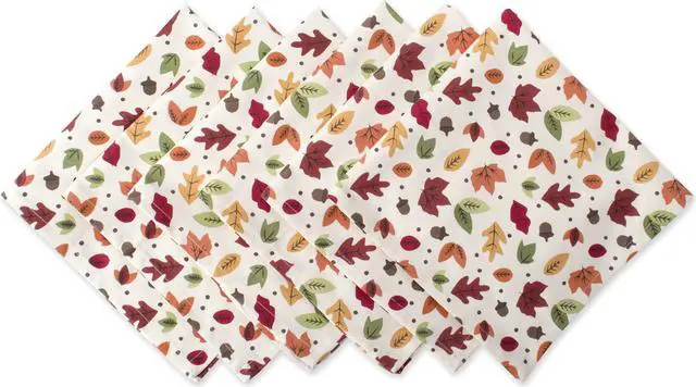 Main image of DII Falling Leaves Print Napkin (Set of 6)