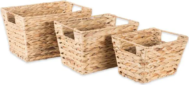 Main image of DII Assorted Water Hyacinth Basket (Set of 3)