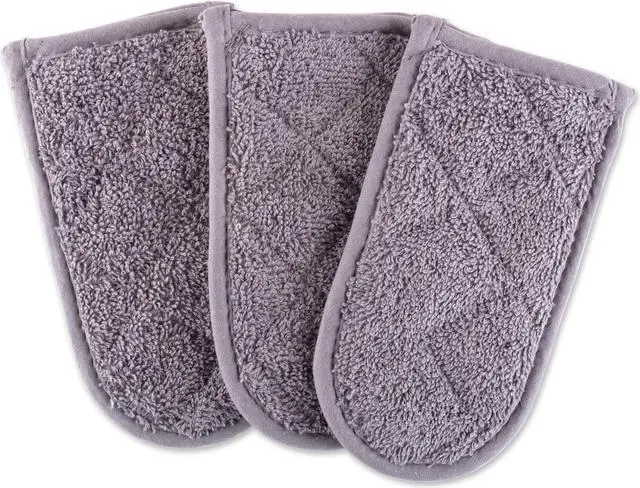 Main image of DII Gray Terry Pan Handle (Set of 3)