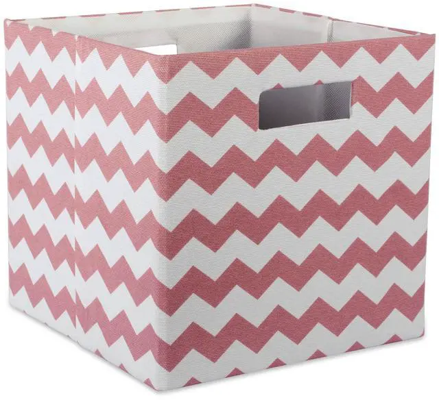 Main image of DII Polyester Cube Chevron Rose Square