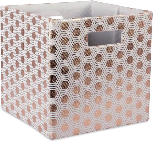Main image of DII Polyester Cube Honeycomb Copper Square