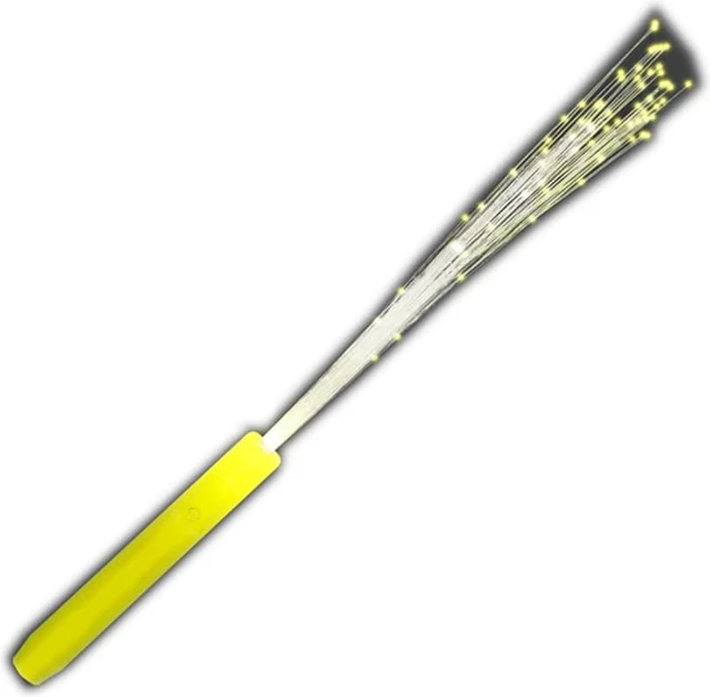 Main image of Yellow Fiber Optic Wands with Yellow LEDs