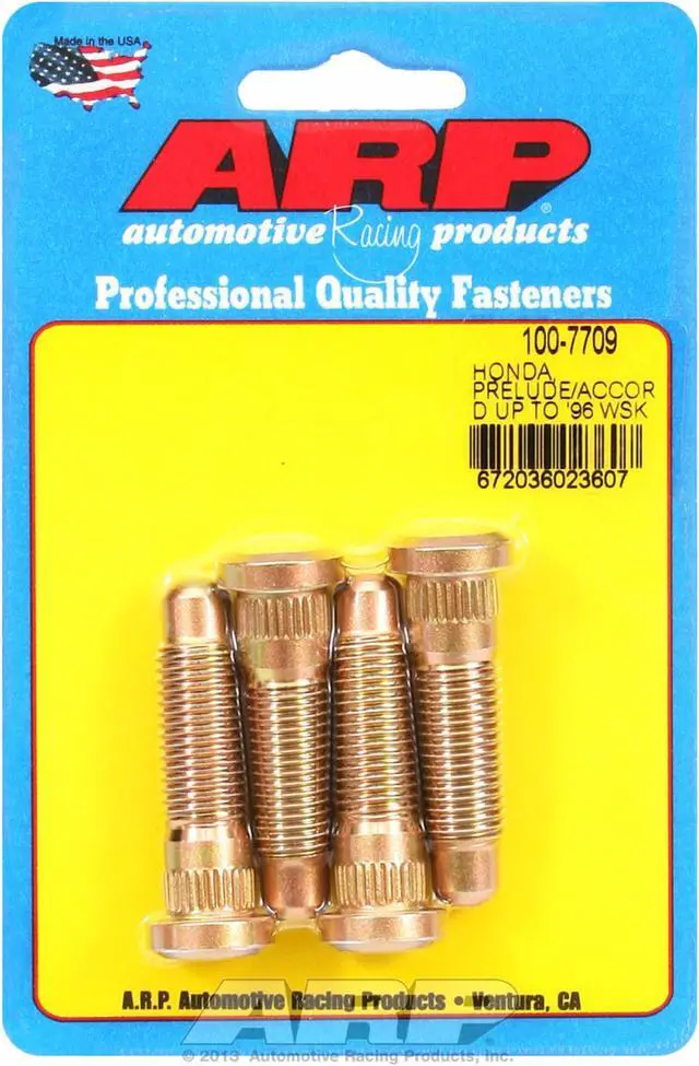 Alt view image 5 of 10 - ARP Wheel Stud Press-On 12 mm x 1.50 Thread 4 pc P/N 100-7709