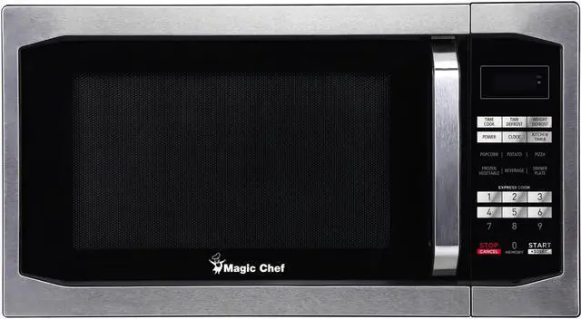 Alt view image 8 of 17 - Magic Chef MCM1611ST 1100 Watt 1.6 Cubic Feet Digital Microwave, Stainless Steel