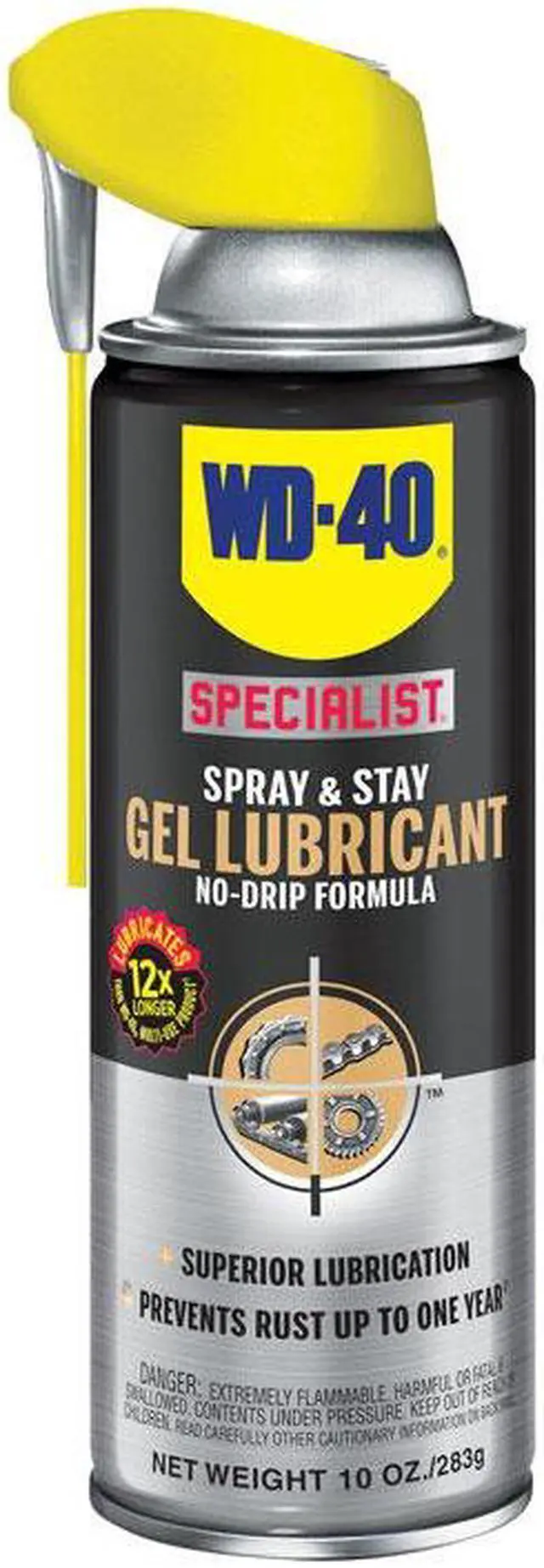 Alt view image 15 of 16 - WD-40 Specialist Spray & Stay Gel 10 oz Aerosol Can 300103EA