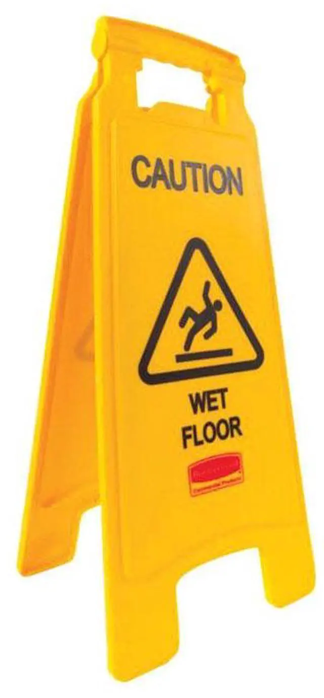 Alt view image 13 of 17 - Rubbermaid Plastic,  Floor Safety Sign,  11" Width,  25" Height,  Yellow