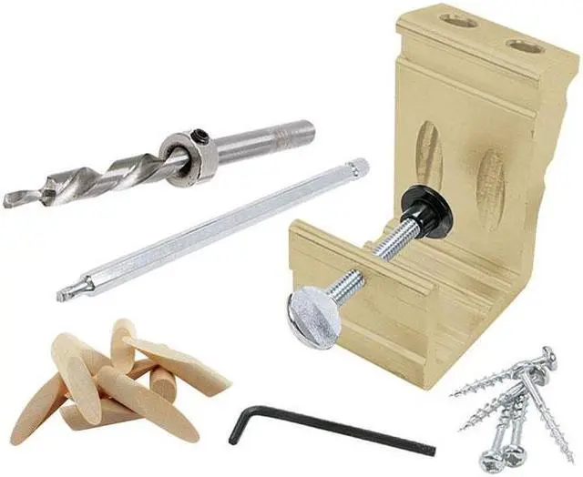 Alt view image 10 of 10 - General Tools 850 Ez Pro Deluxe Pocket Hole Jig Kit