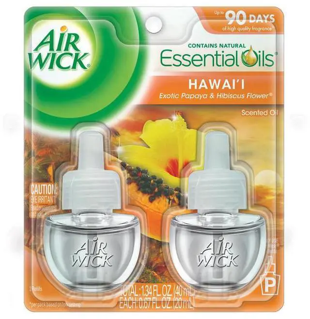 Alt view image 11 of 11 - Reckitt Benckiser 85175 Scented Oil Twin Refill, Hawaiiian Tropical Sunset, 0.67 oz Bottle