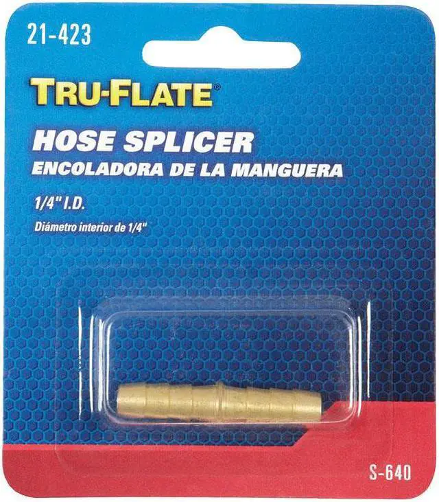 Alt view image 4 of 4 - Tru-Flate 21-423 Hose Splicer Brass