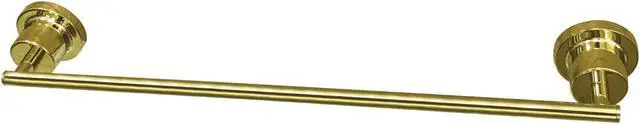 Alt view image 4 of 4 - Kingston Brass BAH8212PB Concord 18 in. Single Towel Bar, Polished Brass