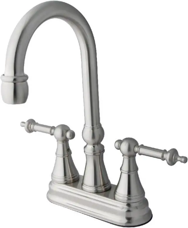 Main image of Kingston Brass KS2498TL Bar Faucet, Brushed Nickel