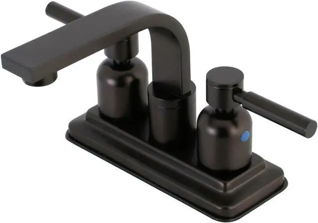 Alt view image 2 of 4 - Kingston Brass KB8465DL 4 in. Concord Centerset Lavatory Faucet, Oil Rubbed Bronze