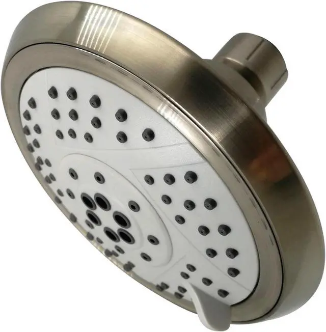 Alt view image 3 of 3 - Kingston Brass KX1548 Modern Vilbosch 5 in. 5-Function Shower Head - Brushed Nickel