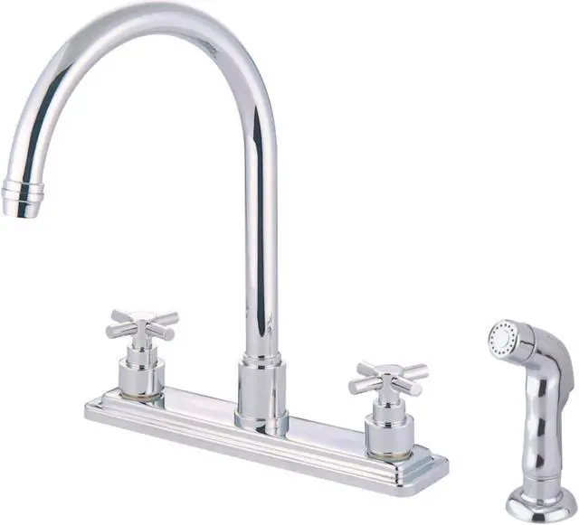 Alt view image 2 of 3 - Kingston Brass KS8791EX Kitchen , Faucet, Polished Chrome
