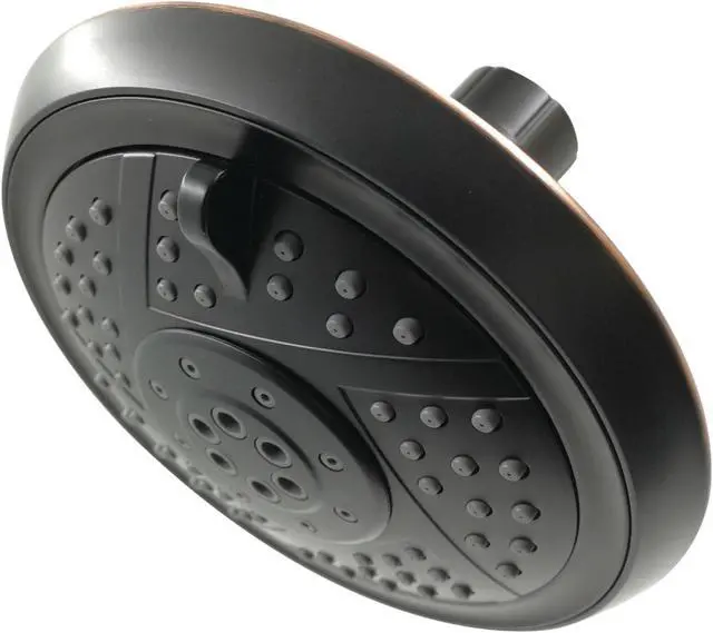 Alt view image 3 of 3 - Kingston Brass KX1556 Modern Vilbosch 5 in. 5-Function Shower Head - Naples Bronze