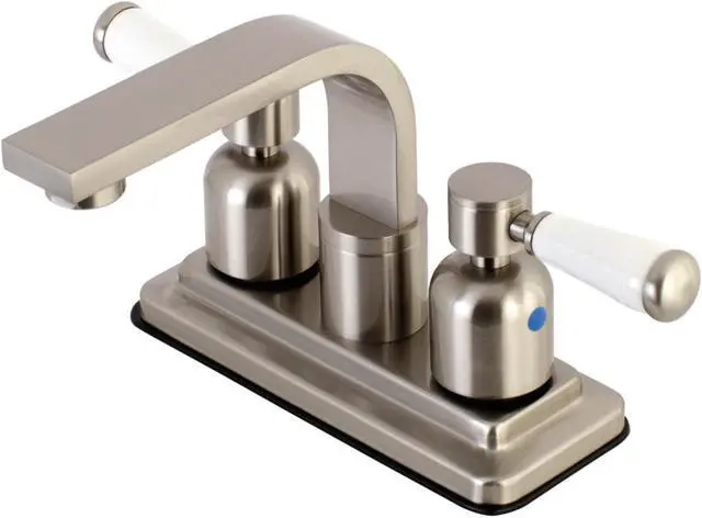Alt view image 2 of 4 - Kingston Brass KB8468DPL 4 in. Paris Centerset Lavatory Faucet, Brushed Nickel