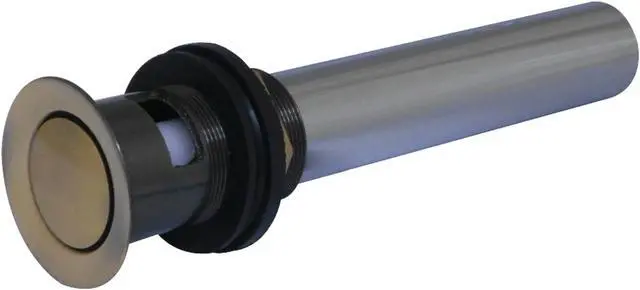 Alt view image 2 of 3 - Kingston Brass KB8103 Modern Push Pop-Up Drain with Overflow - Vintage Brass