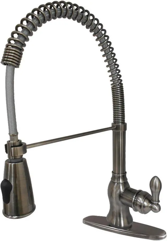 Main image of Gourmetier GSY8894ACL American Classic Single-Handle Pull-Down Kitchen Faucet, Black Stainless