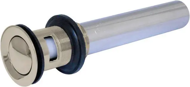 Alt view image 3 of 3 - Kingston Brass KB8106 Modern Push Pop-Up Drain with Overflow - Polished Nickel