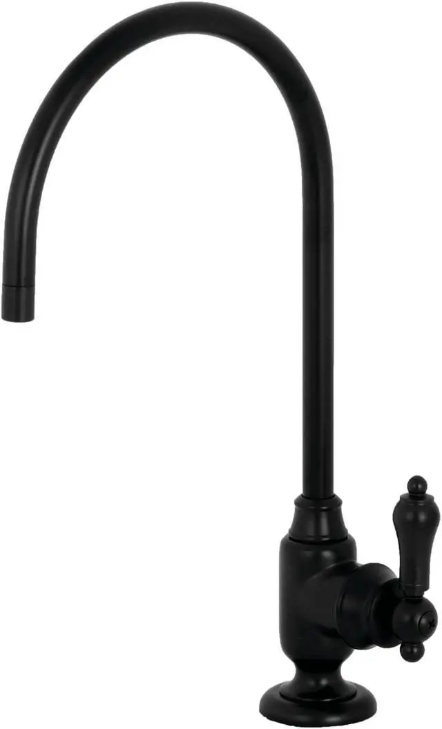 Alt view image 2 of 11 - Kingston Brass KS5190BAL Traditional Heirloom Single-Handle Water Filtration Faucet - Matte Black