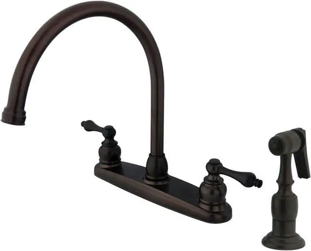 Main image of Kingston Brass KB725ALBS 8-Inch Centerset Kitchen Faucet, Oil Rubbed Bronze