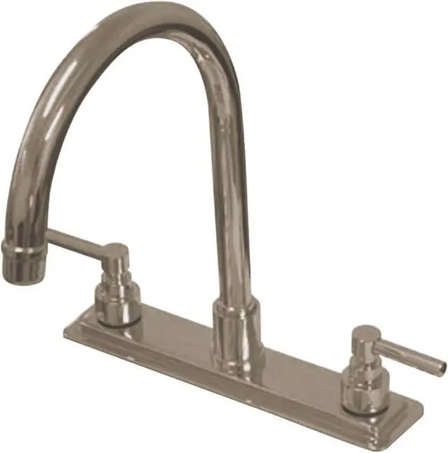 Alt view image 2 of 4 - Kingston Brass KS8798ELLS Kitchen , Faucet, Satin Nickel
