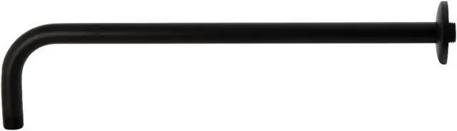 Main image of Kingston Brass K117A0 Claremont 17 in. Rain Drop Shower Arm, Matte Black