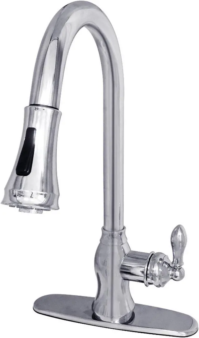 Main image of Gourmetier GSY7771ACL American Classic Single-Handle Pull-Down Sprayer Kitchen Faucet, Polished Chrome