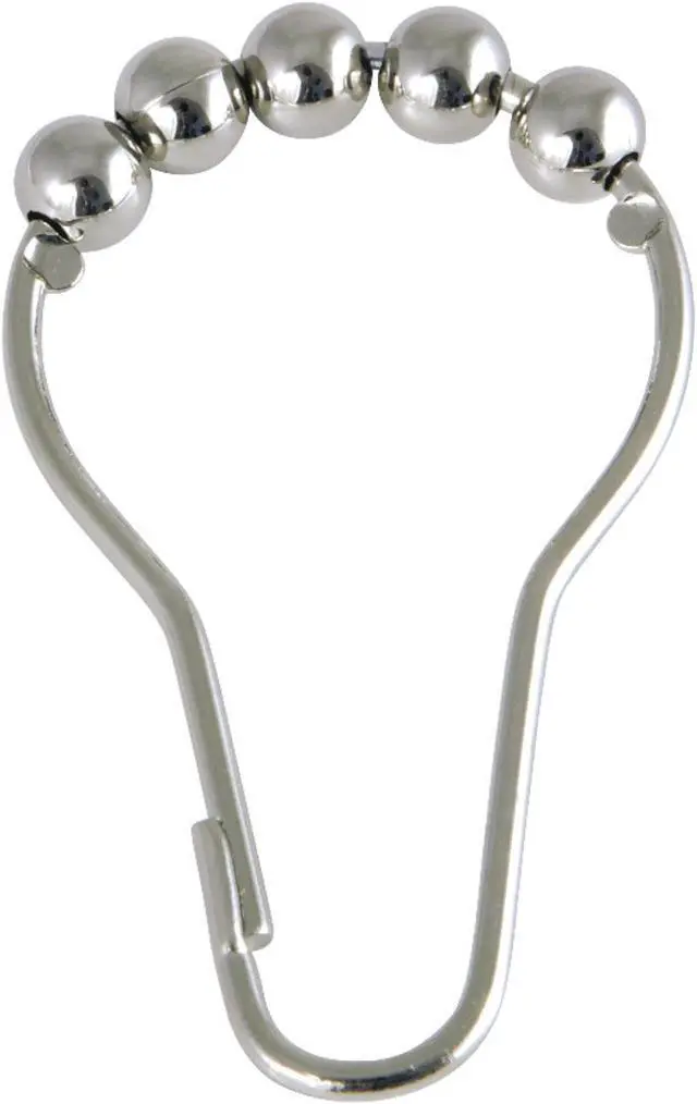 Main image of Kingston Brass SRCR126 Roller Ball Shower Curtain Rings (12Pcs/Set), Polished Nickel