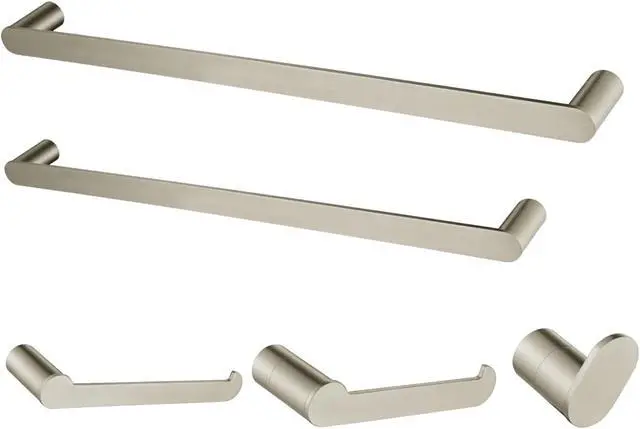 Alt view image 4 of 4 - Kingston Brass BAHK6112478SN Dessau 5-Piece Bathroom Accessory Set, Brushed Nickel