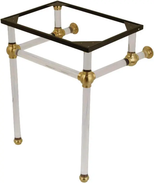 Main image of Fauceture VAH242030SB Console Basin Holder with Acrylic Pedestal, Brushed Brass