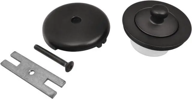 Alt view image 2 of 3 - Kingston Brass DLT5301A0 Lift & Turn Tub Drain Kit, Matte Black - 2.75 x 3.13 x 2.25 in.